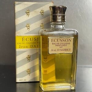 Vintage Jean D'Albret ECUSSON EDC Parfumee 90° Splash Bottle in Box 3 3/4 Oz